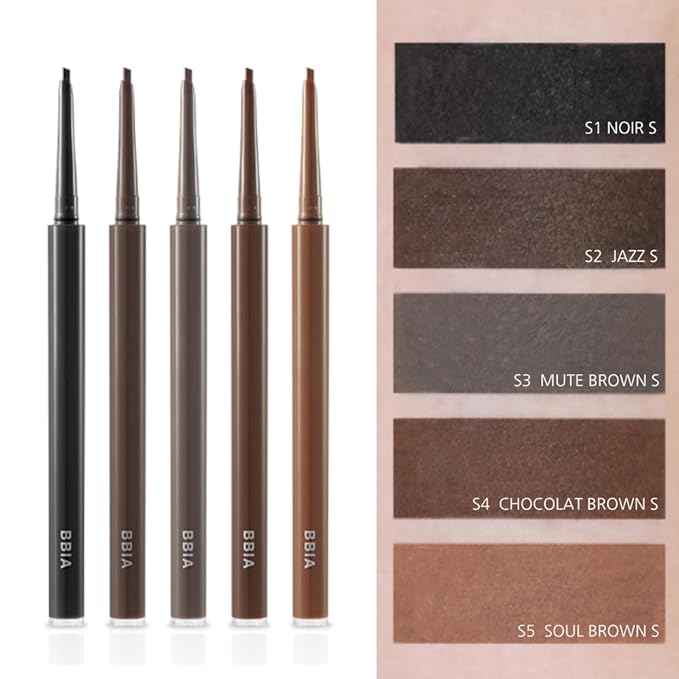 BBIA Last Auto Gel Eyeliner SLIM 5 Colors – Ultra-Fine Waterproof Mechanical Gel Eye Liner Pencil Smudge-Proof Easy Drawing Smooth Gliding Texture Vegan Korean Eye Makeup (S2 JAZZ SLIM R)