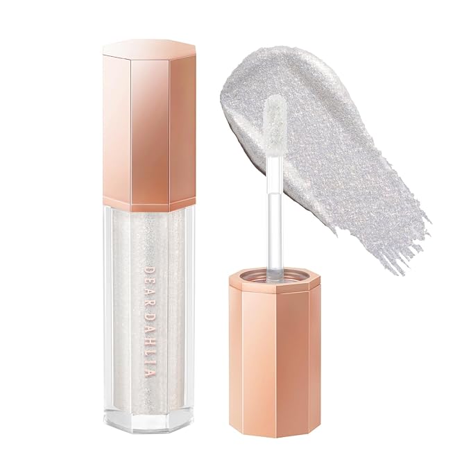 DEARDAHLIA Paradise Shine Eye Sequins (Actress) - Lightweight Liquid Glitter Eyeshadow, Minimal Fallout, High-Shine Pearl Finish, Lightweight, Blendable, Vegan Korean Eye Makeup. 0.14 oz