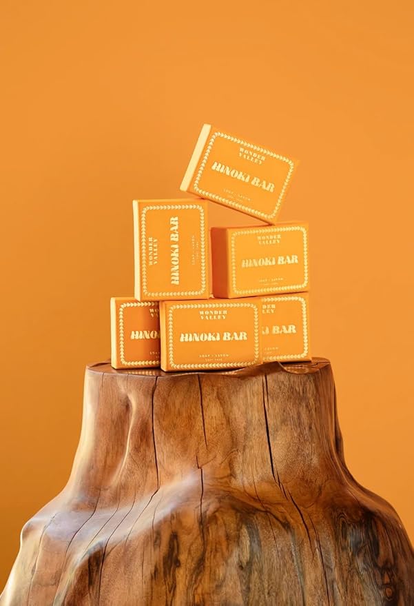 WONDER VALLEY - Hinoki Soap Bar | Vegan, Cruelty-Free, Plastic-Free | Unisex for All Skin Types | Japanese Hinoki, Cedarwood, Siberian Fir (5 oz | 142 grams) - 1 bar