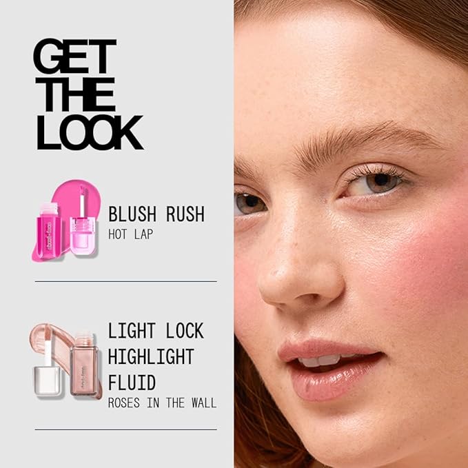 about-face Blush Rush Liquid Blush – Hydrating, Buildable Formula with Jojoba Oil, Hyaluronic Acid, and Squalane – Long-Lasting Dewy Finish – Vegan & Cruelty-Free (Hot Lap – Pink)