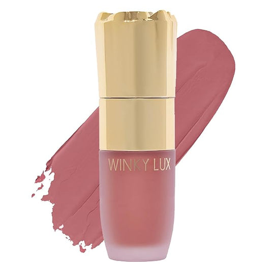 Winky Lux Cheeky Rose Liquid Blush - Gel Cream With Buildable Color, Lightweight Velvet Finish for Long Lasting Color, Dusty Rose Blush, Noble