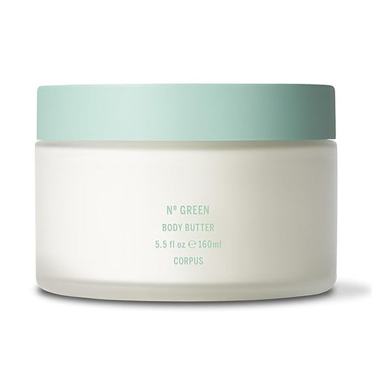 Corpus - Nº Green Body Butter | Ultra-Rich Body Cream, Whipped Texture Melts into Skin | Luxurious Non-Greasy Hydrating Plant-Based Formula with Tremella Mushroom & Vegan Squalane (160 ml/ 5.5 oz)