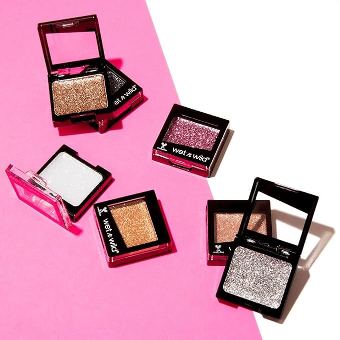 wet n wild Color Icon Eyeshadow Glitter - Ultra-Pigmented, Vitamin E Infused for a Silky-Smooth Moisturizing Application, Cruelty-Free & Vegan - Nudecomer