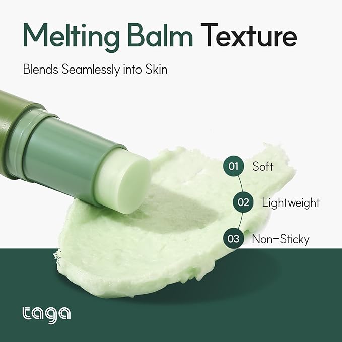 TAGA Cica Soothing Multi Stick 9g - 10% Centella Asiatica & Vitamin K Cooling Balm for Itchy, Red, or Sensitive Skin | Instant Calming & Hydrating Stick for Body | Vegan, Portable, Non-Sticky Relief