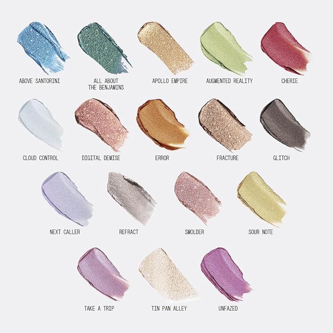 aboutface Fractal Glitter Eye Paint Smolder – Smudge-Proof, Long-Lasting Liquid Eyeshadow – Intense Sparkle with Mousse Texture – Vegan, Cruelty-Free – 0.13oz (Shimmering Mauve)