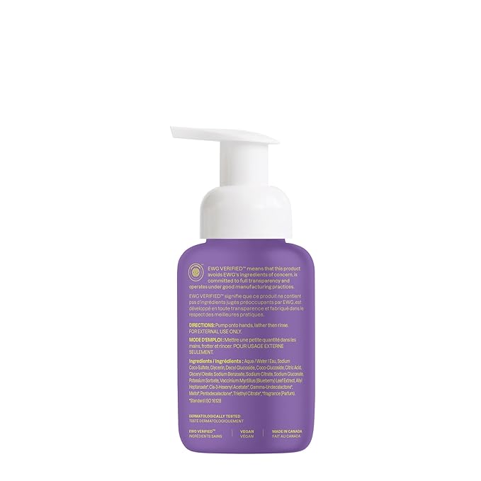 ATTITUDE Foaming Hand Soap for Kids, EWG Verified, Dermatologically Tested, Plant- and Mineral-Based Ingredients, Vegan, Vanilla & Pear, 10 Fl Oz (Pack of 6)