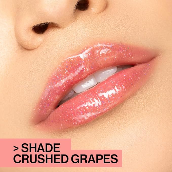 wet n wild MegaSlicks Lip Gloss, Ultra-Glossy, Vitamin-E Enriched, Ultra-Gloss High Shine Moisturizing, Cruelty-Free & Vegan - Strawberry Ice