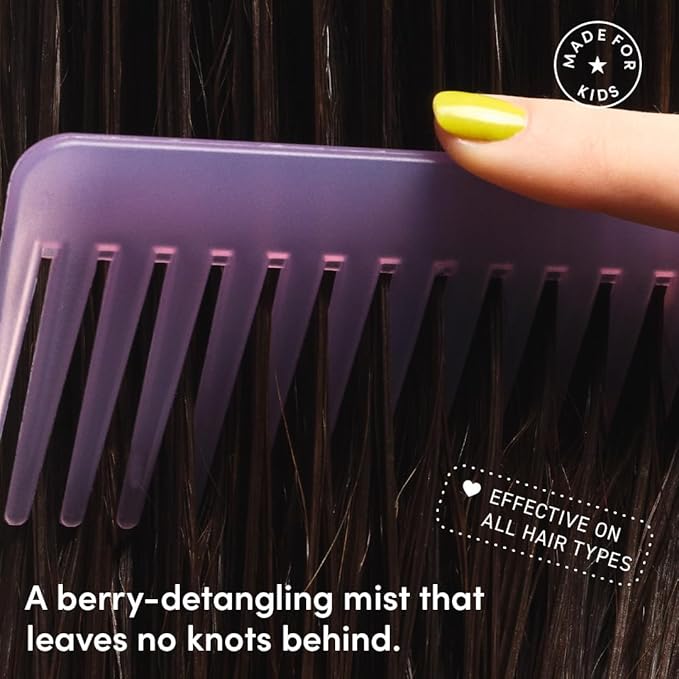 Evereden Kids Detangler Spray: 4-in-1 Leave-In Hair Spray | Detangle, Moisturize & Fight Frizz | Easily Tackle Even the Toughest Knots | Clean & Vegan All types of Hair Product for Kids