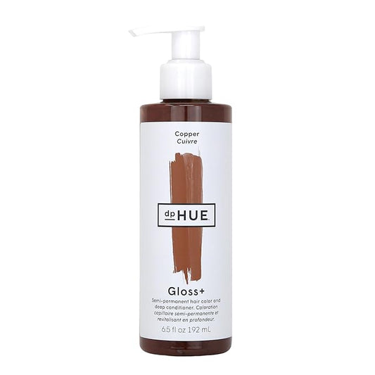 dpHUE Gloss+, Copper - 6.5 oz (8-12 Applications) - Semi-Permanent Hair Color & Conditioner - Lasts Up to Eight Washes - Paraben, SLS & SLES Sulfate Free - Vegan, Leaping Bunny Certified