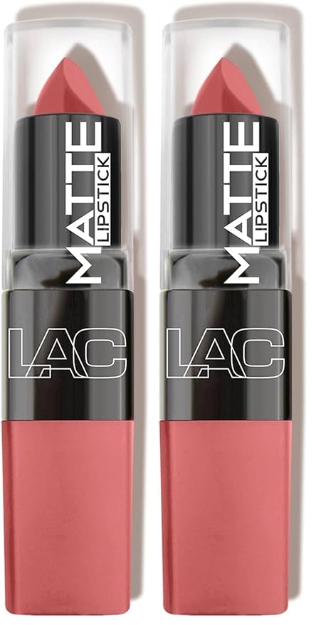 L.A. COLORS Matte Lipstick, Tender CML462 (Pack of 2)