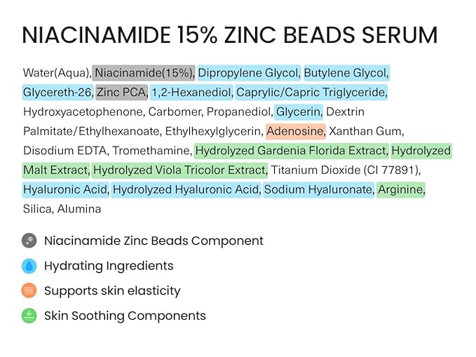FRANKLY Niacinamide 15% + Zinc Bead Serum Jumbo | High-Dose Yet Gentle Skin Repair | Acne, Pore & Redness Control | Bead-to-Skin Delivery System for Fresh Niacinamide | Korean Skincare | 2.02 fl.oz