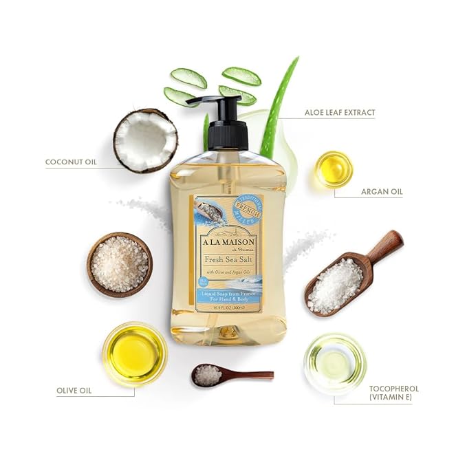 A La Maison Soap Liq Fresh Sea Salt, 16.9 fl oz