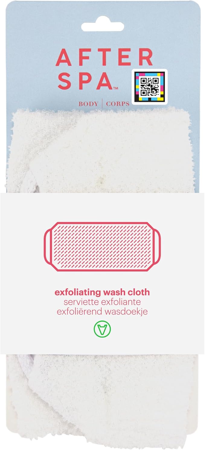 AFTERSPA Bath & Shower Exfoliating Wash Cloth (1 Count (Pack of 1), 1, Count)