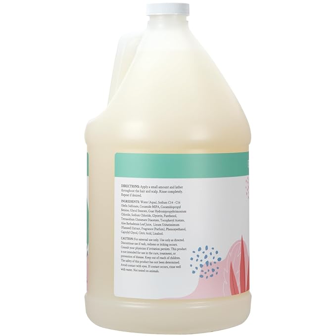 Ginger Lily Farms Botanicals Moisturizing Shampoo for All Hair Types, Eucalyptus Tranquility, 100% Vegan & Cruelty-Free, 1 Gallon (128 fl oz) Refill