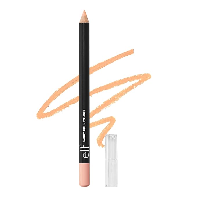 e.l.f. Smoky Kohl Eyeliner, Eye Pencil For Creating Long-Lasting, Bold, High-Pigmented Makeup Looks, Vegan & Cruelty-Free, Beige Flag