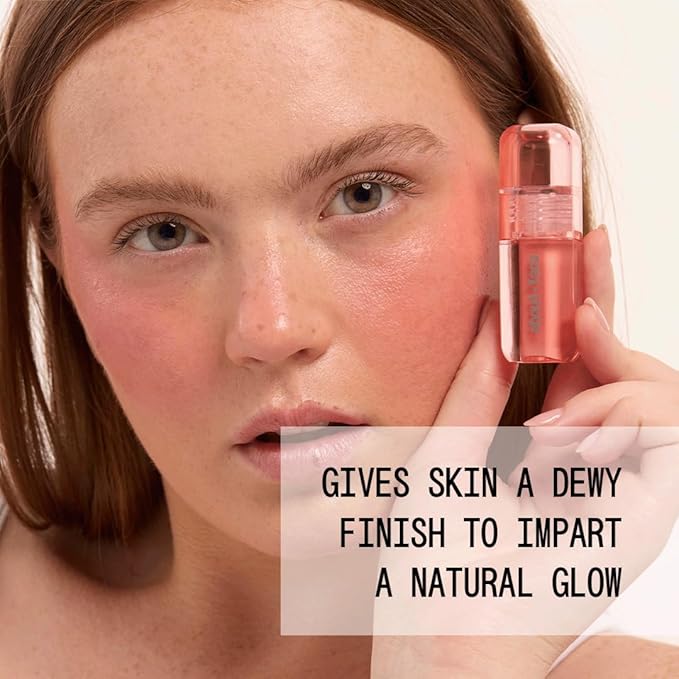 about-face Blush Rush Liquid Blush – Hydrating, Buildable Formula with Jojoba Oil, Hyaluronic Acid, and Squalane – Long-Lasting Dewy Finish – Vegan & Cruelty-Free (Starting Line – Peachy Pink)