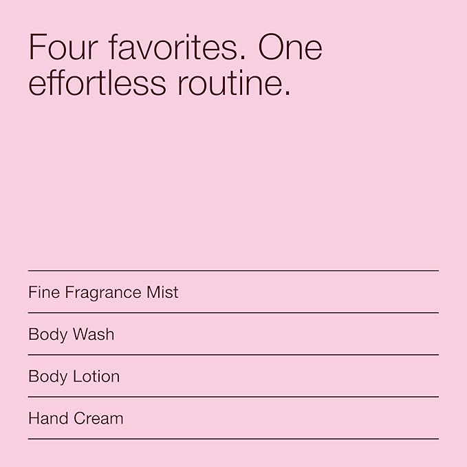 Bath & Body Works Japanese Cherry Blossom Gift Set with Body Wash, Fine Fragrance Mist, Lotion, & Hand Cream – Personal Care Collection for Gifting or Individual Use, Iconic Floral Scent - 1 Pack