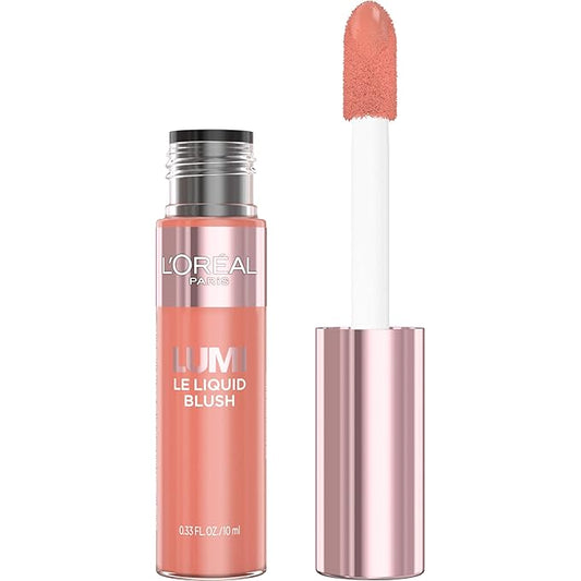 L'Oreal Paris True Match Lumi Le Liquid Blush, Intense Lightweight Blush Formula With Liquid Pigments, Dewy Worth It, 0.33 Fl Oz