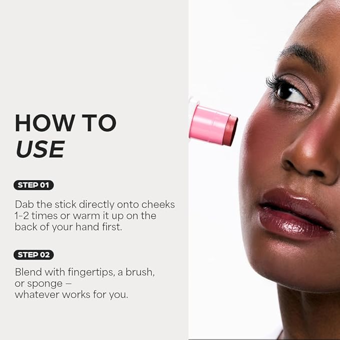 House of Hur Every Cheek Blush | Hydrating Moisture Blush Stick | Super Food Extracts | 0.23 Oz (5 Colors) (Evening Whisper)