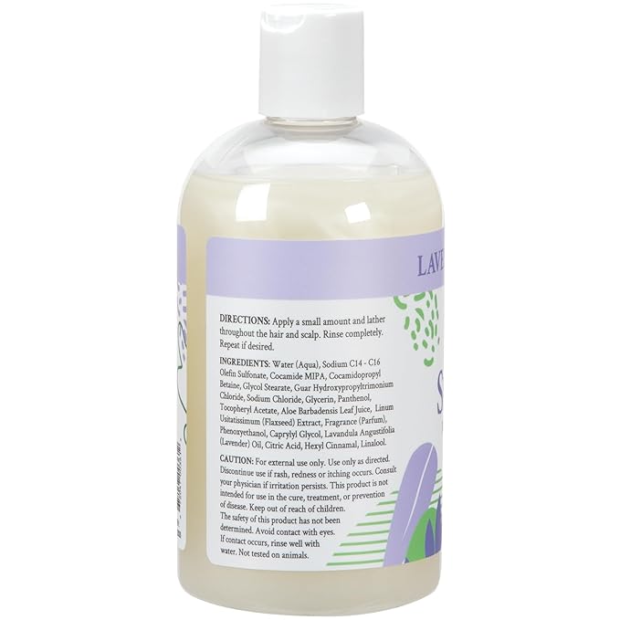 Ginger Lily Farms Botanicals Moisturizing Shampoo for All Hair Types, 100% Vegan & Cruelty-Free, Lavender Chamomile Scent, 12 Fl Oz (Pack of 6)