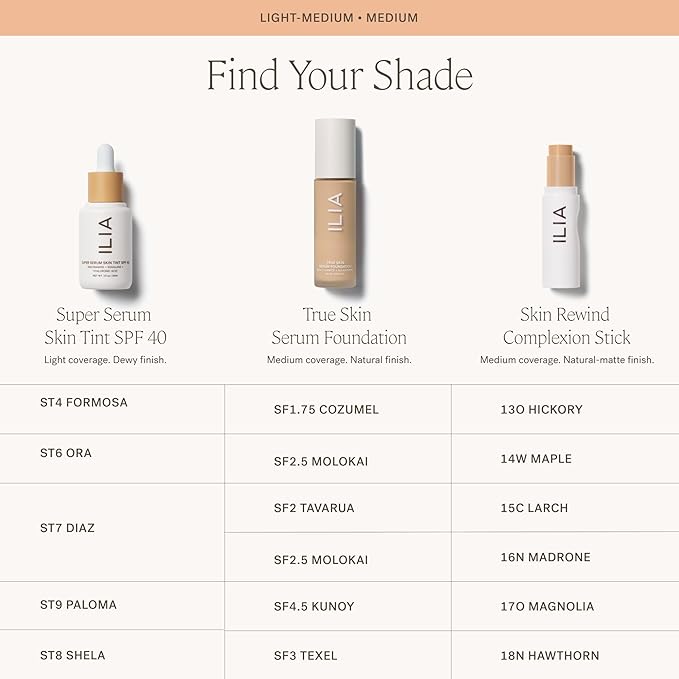 ILIA - Skin Rewind Complexion Stick - Foundation + Concealer + Skincare | Non-Toxic, Vegan, Cruelty-Free, Clean Makeup (16N - Madrone, 0.35 oz | 10 g)