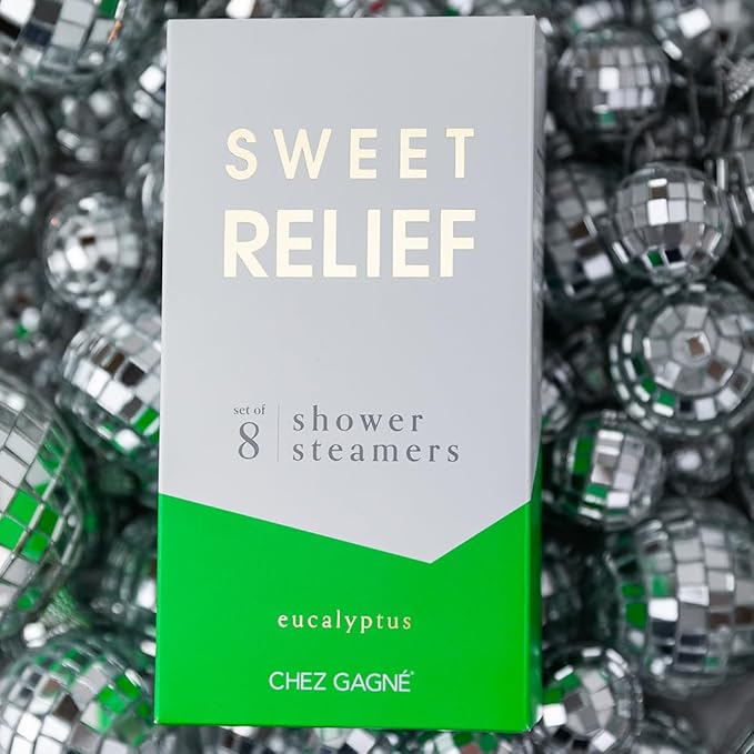 Aromatherapy Shower Steamers - Sweet Relief - Eucalyptus, Set of 8 - Vegan, Cruelty-Free, Made in USA - Paraben, Sulfate & Phthalate-Free - Stress Relief Self Care Gift