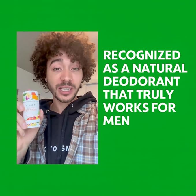 TIARA All Natural Deodorant for Women & Men - Aluminum Free Deodorant, Safe for Kids & Whole Body Use - Paraben & Chemical Free, Vegan, Non-Toxic and Gluten Free. Travel Size (Melon & Cucumber)