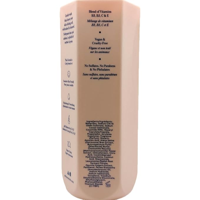 Athena Club Super Bloom Creamy Body Wash, Vegan, pH Balanced, Sulfate-Free, Vitamin-Enriched