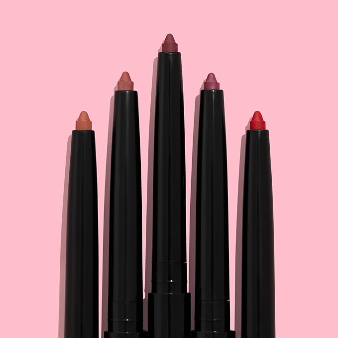 wet n wild Perfect Pout Matte Retractable Gel Lip Liner Pencil, Rich Creamy Long Lasting Color, Well-Defined and Flawless Application, Vegan & Cruelty-Free - Purple Lay Down the Mauves (Pack of 2)