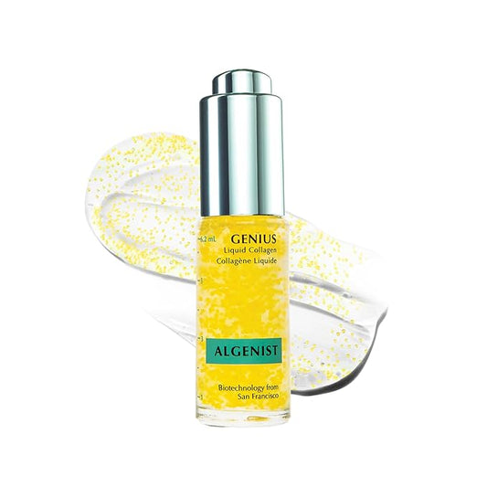 Algenist GENIUS Mini Liquid Collagen Serum - Firming and Hydrating Face Serum with Collagen + Vitamin E - Helps Visibly Minimize Fine Lines + Wrinkles and Improve Elasticity (0.21 oz)