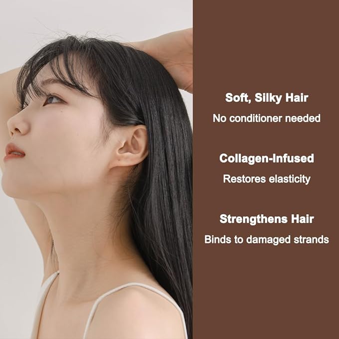 NINEMILA Calming Beer Shampoo with Biotin & Collagen for Thinning Hair, Postpartum Care, Hard Water Safe, Vegan, Sulfate-Free, Paraben-Free, Color-Safe Formula, 16.9 Fl oz