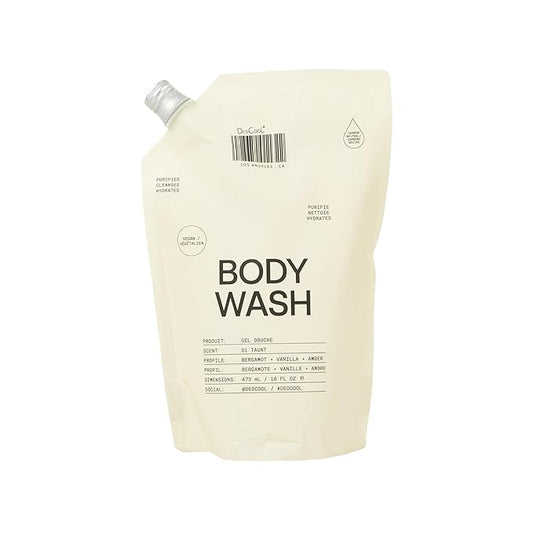 DedCool Body Wash Refill | 01 Taunt | Shea Butter & Snow Mushroom | Hydrating, Non-Toxic, Vegan | Bergamot, Dew, Cassis & Amber | 16 fl oz