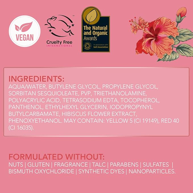 Rachel Couture Liquid Blush for Radiant, Glowing Cheeks | Vegan & Cruelty-Free | Hibiscus Extract Infused - 0.50 Oz - Sunset