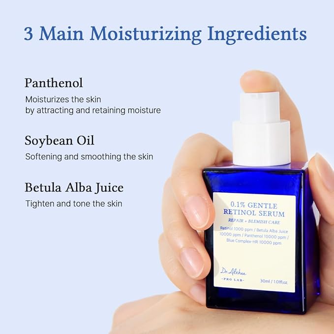 Dr.Althea 0.1% Gentle Retinol Serum | Helps Reduce Wrinkles, Fine Lines, and Signs of Aging | Gentle Skincare for Day & Night | Korean Vegan Skin Care for All Skin Types