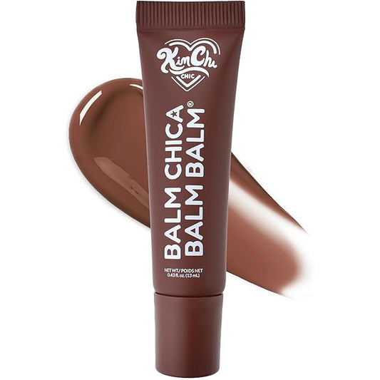KimChiChic Beauty Balm Chica Balm Balm, Glossy Tinted Flavored Lip Balm, Hydrating Vegan Lip Gloss, Cruelty-Free, Paraben-Free Treatment for Soft, Smooth Lips, 0.8 fl. oz, 01-Chocolate Truffle