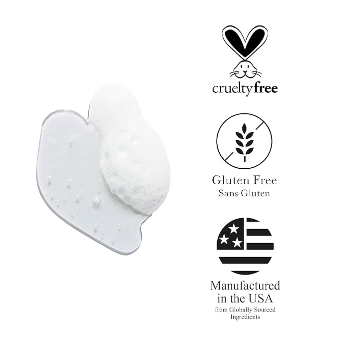 100% PURE French Lavender Shower Gel Natural Foaming & Hydrating Body Wash - Deeply Moisturizing Gentle Soap Cleanser for All Skin Types, Even Sensitive - Gluten-Free - 8 Fl Oz