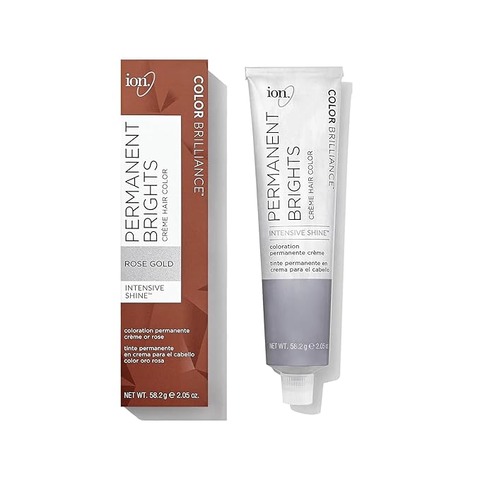 Ion Permanent Brights Creme Hair Color Rose Gold Rose Gold