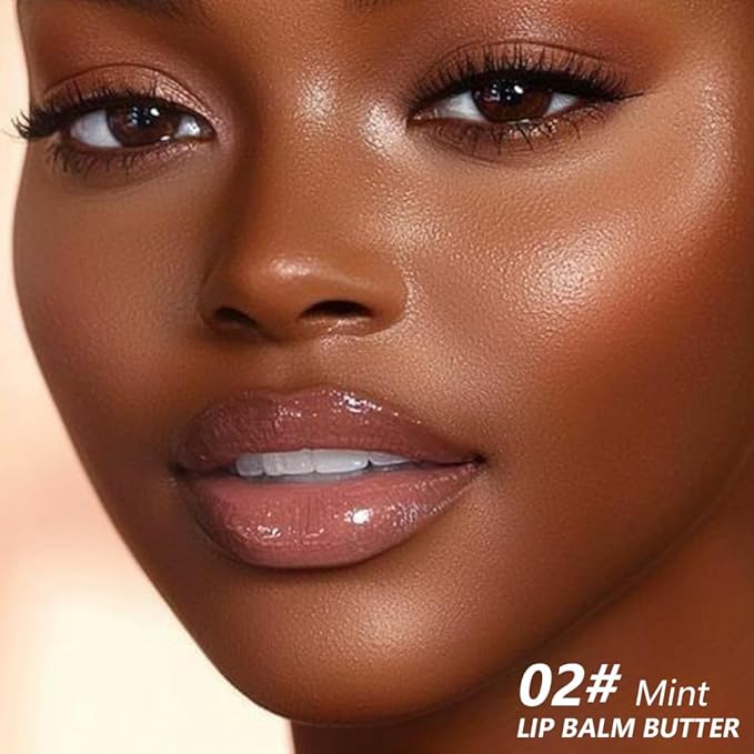 2Pcs Summer Lip Butter Lip Balm, Ultra-Hydrating Natural Vegan Lip Balm, Sheer-Tinted Shine & Hydration, Soothes & Softens Dry Lips Skincare, Bálsamo labial hidratante (#1+2#)