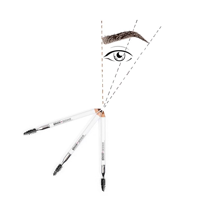 wet n wild Brow-SessiveBrow Pencil, Ultra-Precise Dual Ended Spoolie Brush for Perfect Buildable Blendable Shaping, Natural Lasting Shades for Every Brow, Cruelty-Free & Vegan -Dark Brown (Pack of 2)