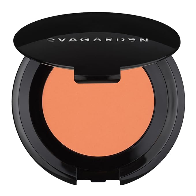 EVAGARDEN Luxury Blush - Easily Blendable Texture - Enhances Your Makeup Finish - Soft Focus Effect Visibly Reduces Fine Lines - Highlights Cheekbone and Sculpts Face - 352 Cadium Orange - 0.17 oz