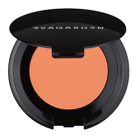 EVAGARDEN Luxury Blush - Easily Blendable Texture - Enhances Your Makeup Finish - Soft Focus Effect Visibly Reduces Fine Lines - Highlights Cheekbone and Sculpts Face - 352 Cadium Orange - 0.17 oz