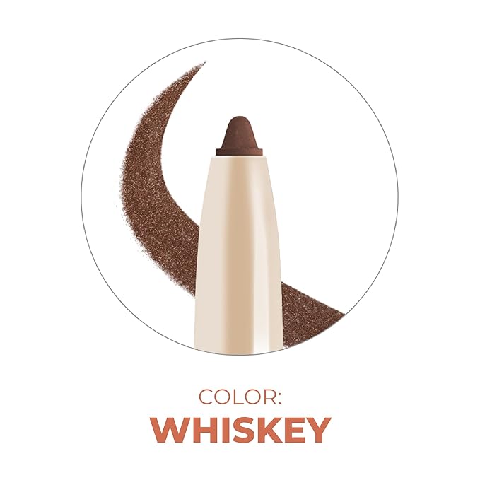 Beauty For Real I-Line 24-7 Eyeliner, Whiskey - Brown Copper Shimmer - Long-Wearing, Waterproof Gel Formula - Safe for Sensitive Eyes & Contact Lens Wearers - 0.01 oz