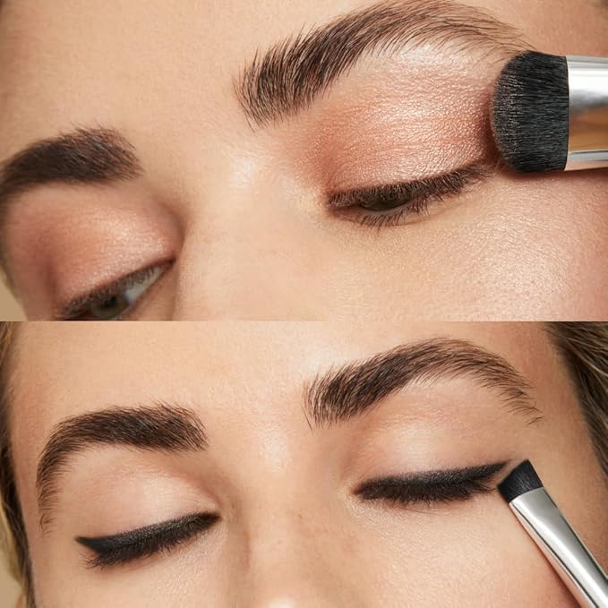 The Essential Brush Set | 4 dual-ended brushes, soft vegan bristles, travel friendly, Woosh Beauty