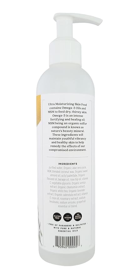 Griffin Remedy Omega-3 Body Lotion-Grapefruit Essential Oils and Organic MSM, Ultra Moisturizing, All Natural, Paraben Free, Sulfate Free 8 fl oz