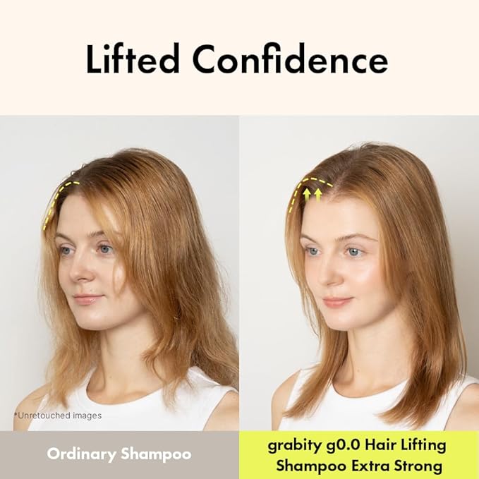 grabityg0.0 Hair Lifting Shampoo Extra Strong – Strengthening and Thickening Shampoo for Thinning Hair with Biotin and Salicylic Acid, Vegan and Sulfate-Free, 16.06 fl.oz.