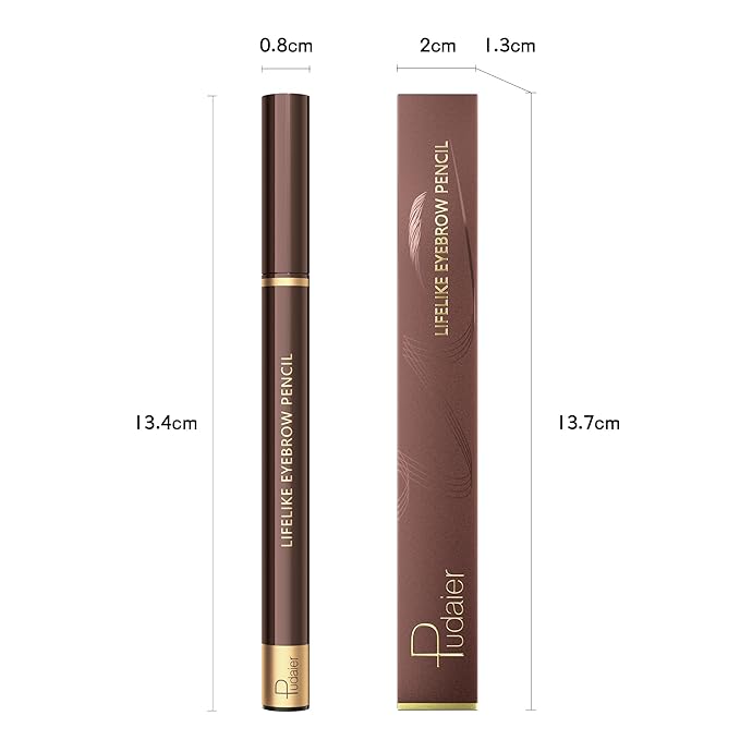 Eyebrow Pencil, 2Pcs Waterproof Microblading Eyebrow Pens, 4 Tip Precise Eye Brow Makeup Pen for Women to Effortlessly Create Hair Like Natural Brows, Non Dry Out and Last All Day (Medium Blonde)