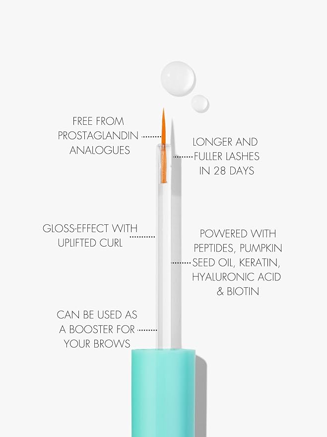 SWEED - Eyelash Growth Serum | Lengthens with Peptides, Biotin, Pumpkin Seed Oil + Keratin | Prostaglandin-Free | Vegan, Cruelty-Free, Clean Beauty (0.17 fl oz | 5 ml)