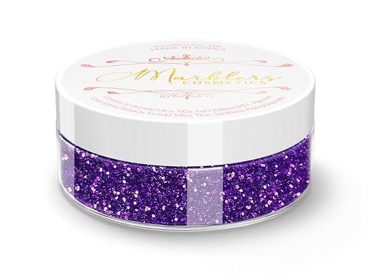 MARBLERS Twinkle Face & Body Glitter [Amethyst] 0.18oz (5g) | Fine | Non-Toxic | Vegan | Cruelty-Free | Festival, Rave & Party Makeup | Eye, Hair, Nail Polish, Eyeshadow | Nail Art | Gel Nail