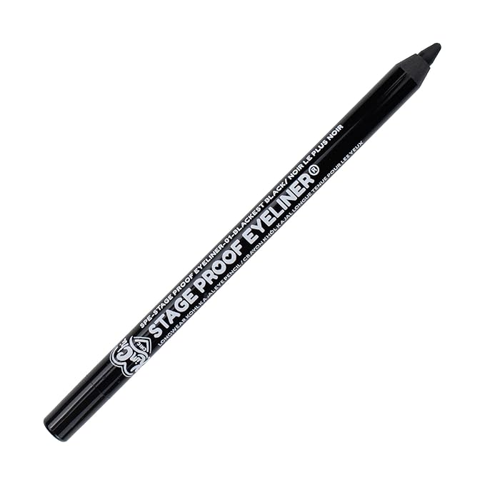 KimChiChic Beauty Stage Proof Eyeliner, Waterproof & Smudge-Proof Creamy Pigmented Pencil, Ultra Creamy, Long-Lasting Liner with Jojoba Oil & Shea Butter, Vegan & Cruelty-Free, 01 Blackest Black
