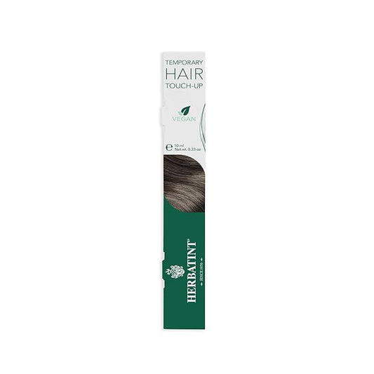 Herbatint Temporary Hair Touch-Up - Instantly Mask Grey Roots Between Coloring with Easy To Apply Precision Brush Kit - Natural-Looking Concealer For Dark Chestnut Hair - Vegan - .33 oz